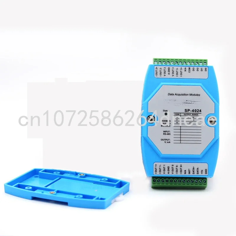 4-way 12bit RS485 To Analog Output Module Ao Voltage and Current Da MODBUS To 4-20mA Signal Dam4024