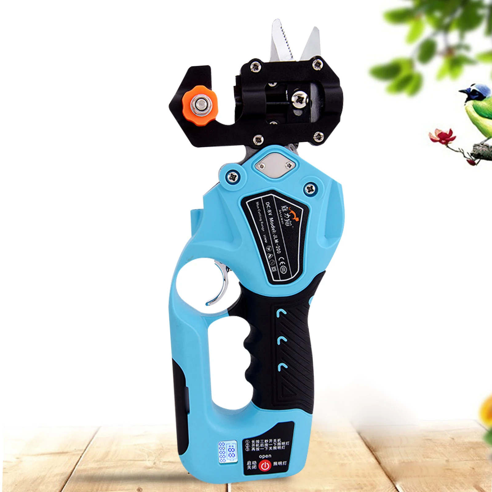 

Electric Grafting Machine LCD Display Fruit Tree Seedling Grafting Pruning Shears Gardening Tool Grafting Knife Pruner