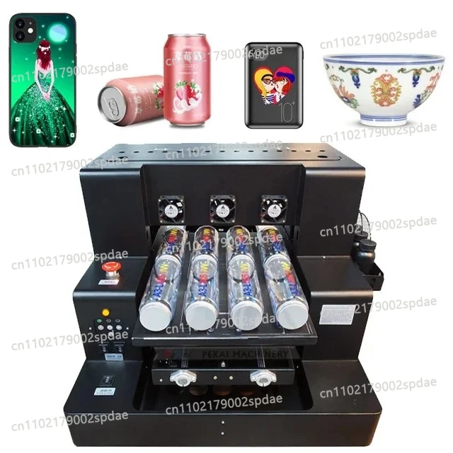 Impresora UV de Cama Plana A3, Impresora de Transferencia UV DTF, Impresora de Adhesivos, Máquina de Impresión de Películas UV DTF A3