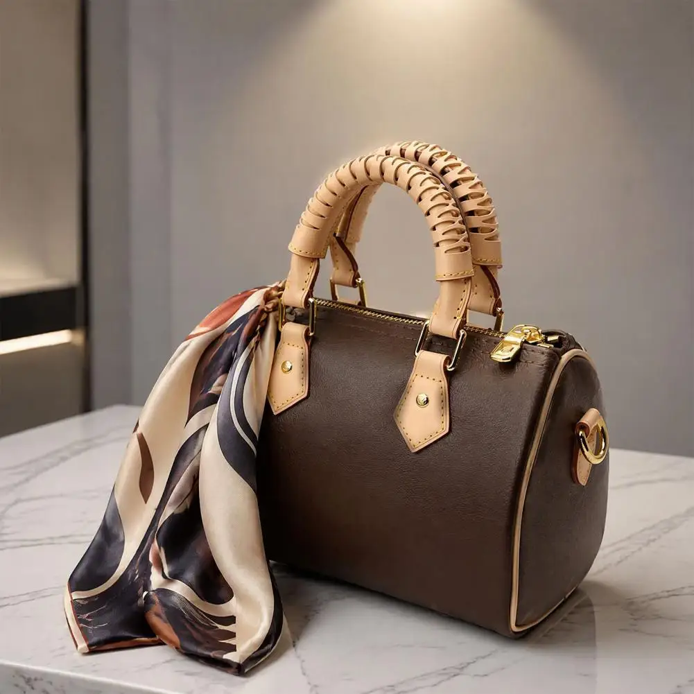 Faux Leather Grip Protector 2pcs Faux Leather Handbag Handle Covers Stain Resistant Purse Protector Wrap Sleeves Universal Tote