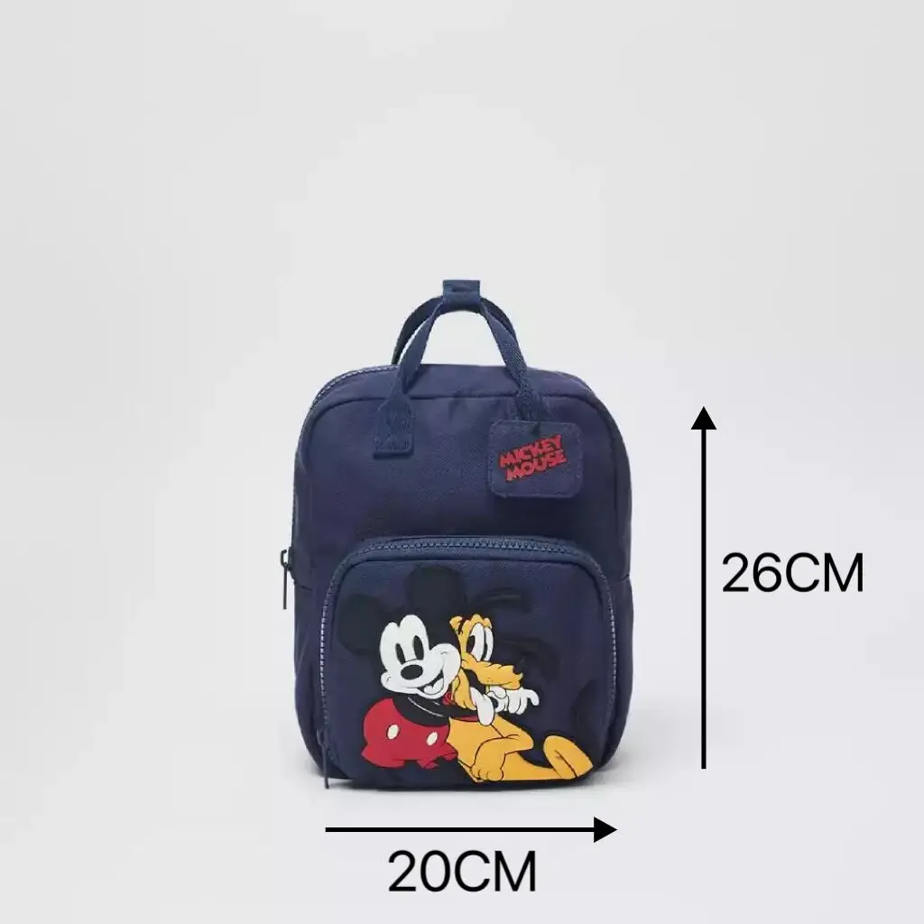 Brand New Two Shoulder Bags Boys And Girls Casual Fashion Cute Cartoon School Bags Children Pure Color Mickey Mouse Backpacks