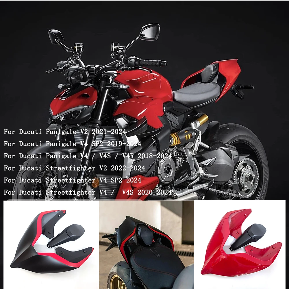 

Motorcycle Accessories For DUCATI Panigale V4/S V4R V2 Rear Tail Fairing Hump Single Seat Cover Streetfighter V4 / V4S 2018-2024