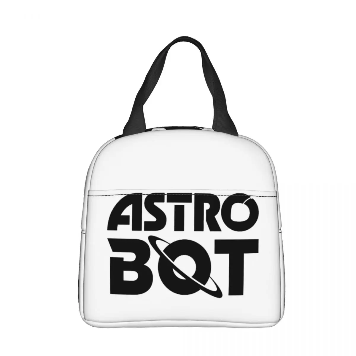 Astrobot Pattern Astros Game Insulated Lunch Bag Cooler Bag Meal Container Large Lunch Box Tote Girl Boy Work Picnic