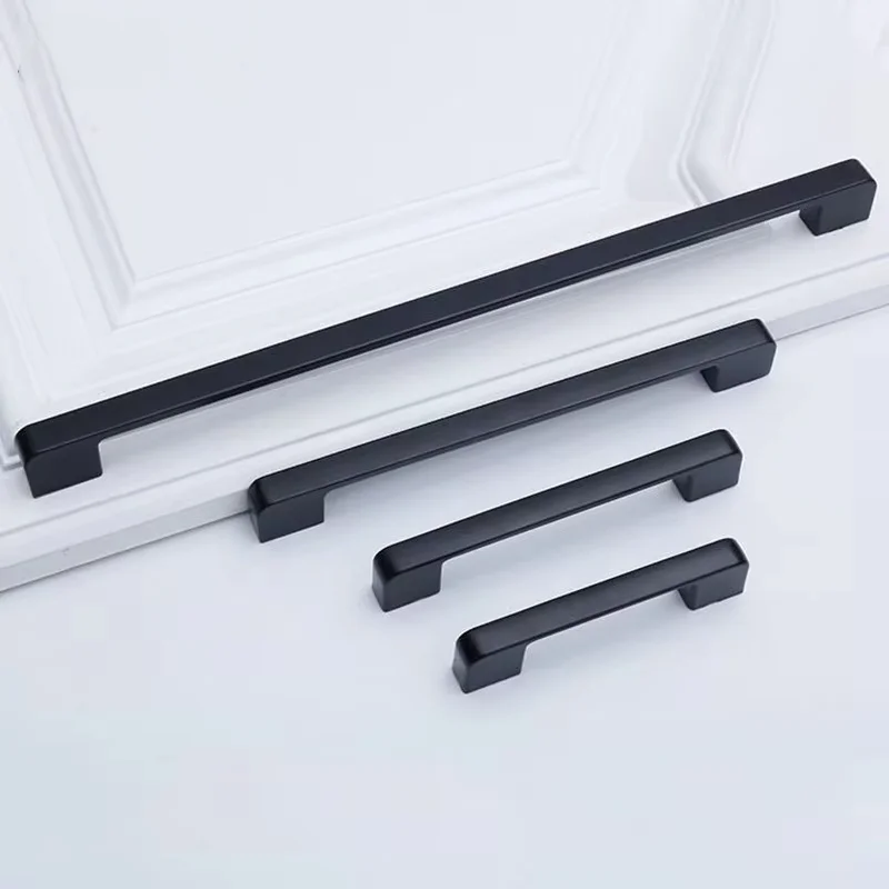 Handles Drawer Cabinet Furniture Kitchen Handles for Cabinet Knob Door Drawer Furniture Kitchen Knob Classic Black White Golden