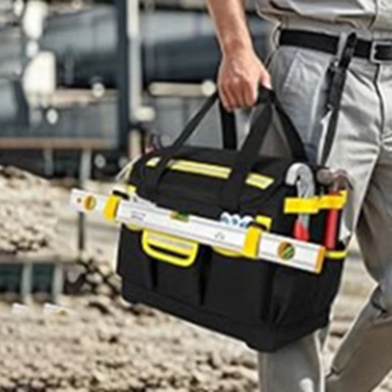 Electrician Tool Bag Professional Carpentry Complete Set Toolkit Portable Repair Kit Multiple Pockets Oxford Storage Tools Bags