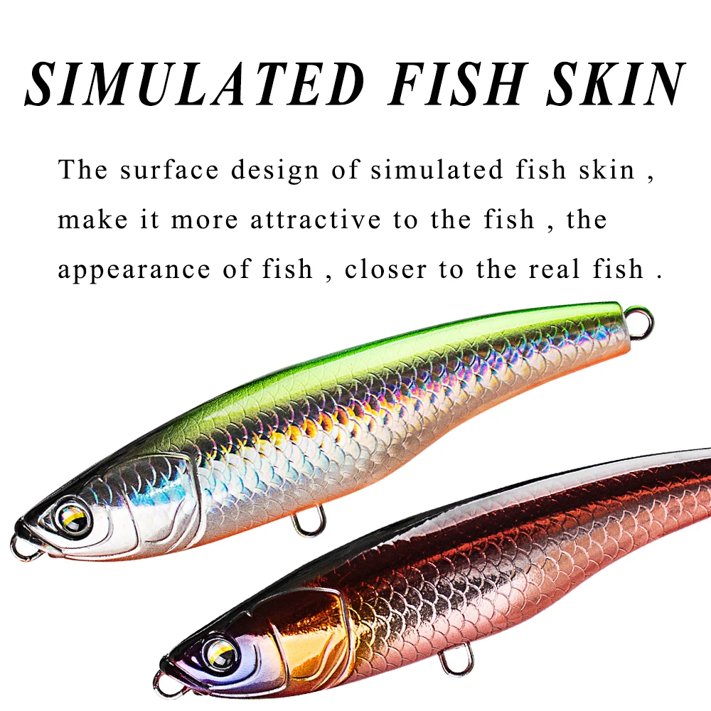 تشان هوانغ 1 قطعة المياه المالحة طويلة الصب قلم رصاص الصيد إغراء 11 سنتيمتر 52 جرام غرق الاصطناعي البحر الطعم رذاذ قلم رصاص Stickbait معالجة #5