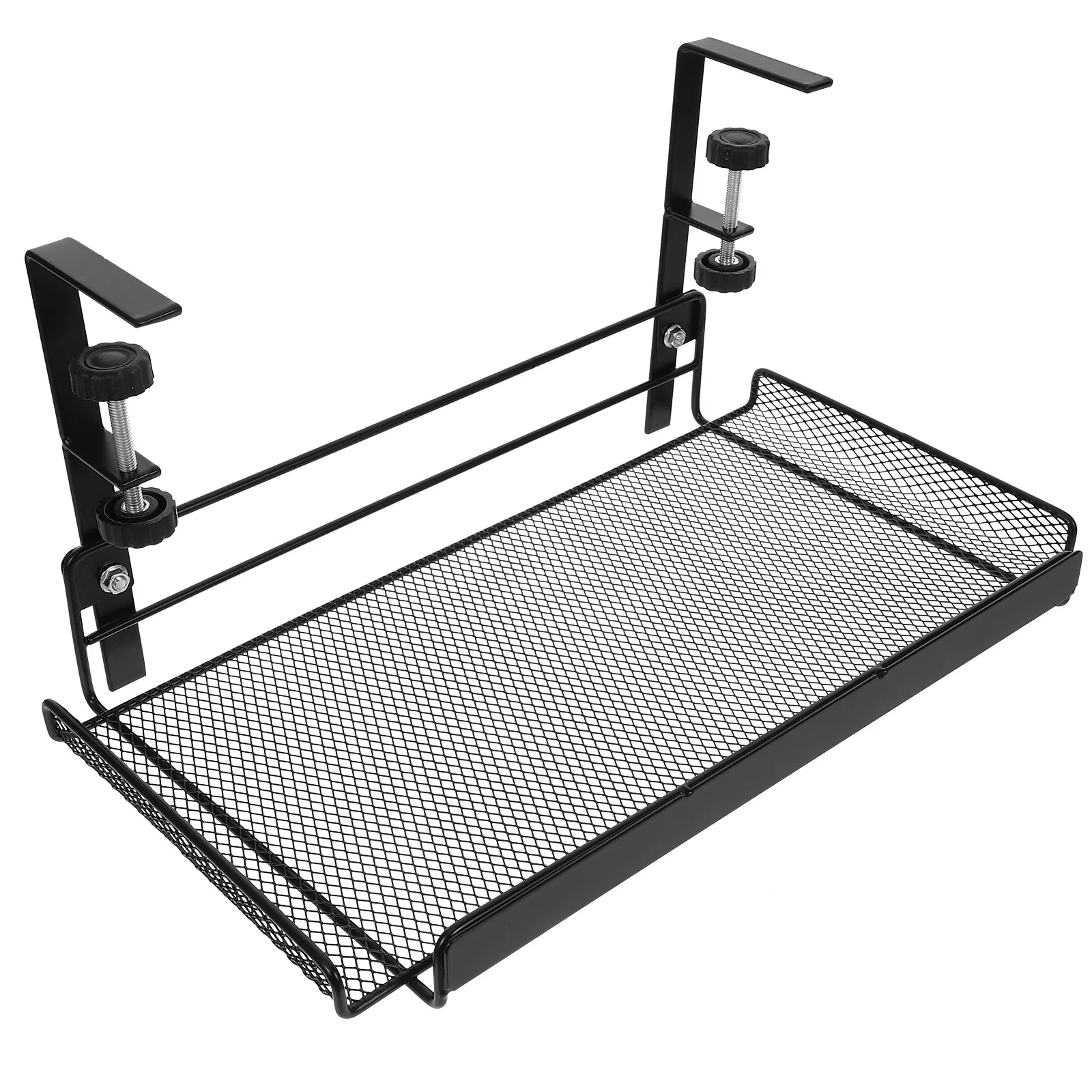 

Корзина-органайзер для хранения под столом, универсальная, с креплением на металлической сетке, подходит для большинства столов, для офиса, общежития, ванной, спальни, для документов