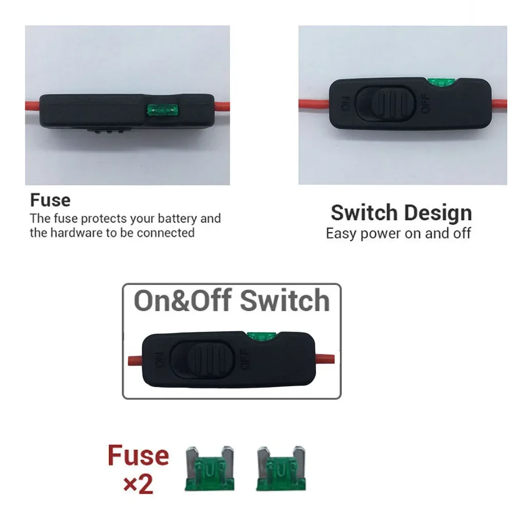 Battery Adapter For PARKSIDE X20V TEAM With Fuse And Switch Power Connector Prevent Excessive Current Adapter Power Tool Parts