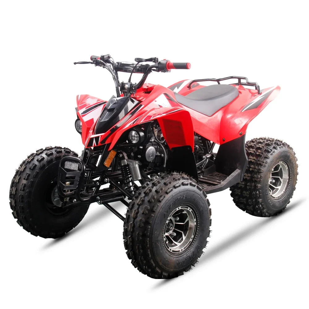 

4 Wheeler Quad Moto Bike 125cc Quad Gasoline ATV Electric Start for Adult with 10 Inch Tire ATV UTV Farm Motor