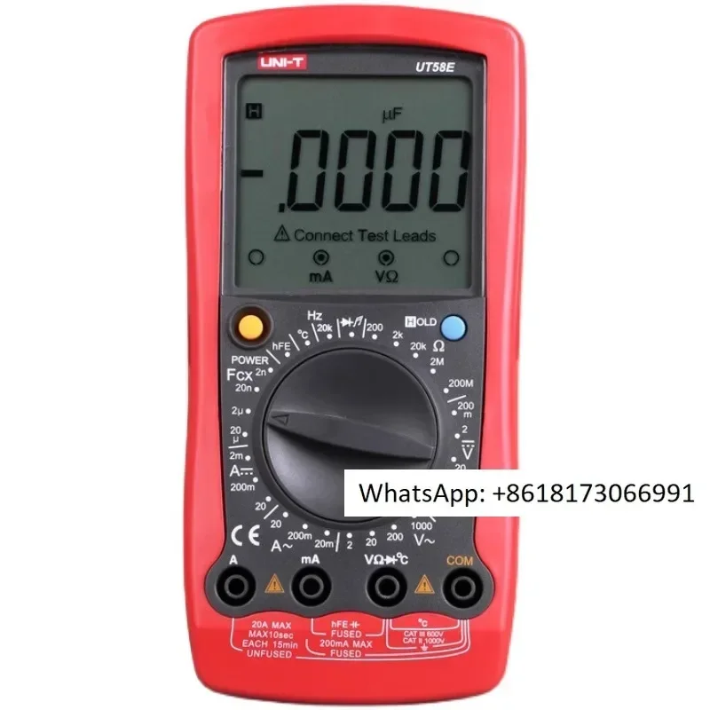 Ulide UT58A/UT58B/UT58C/UT58D/UT58E Digital Display Multimeter Digital High Precision Anti Burn