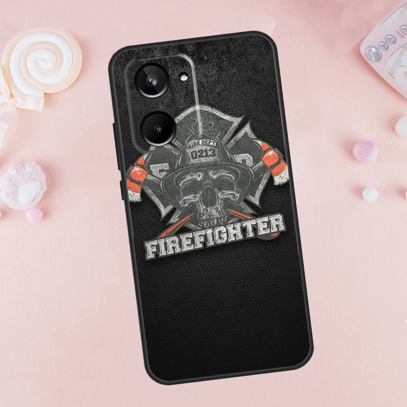 Firefighter Heroes For Realme GT Neo 5 GT3 9 10 11 12 Pro Plus C30 C31 C33 C35 C25s C21Y C51 C53 C55 C67 Case