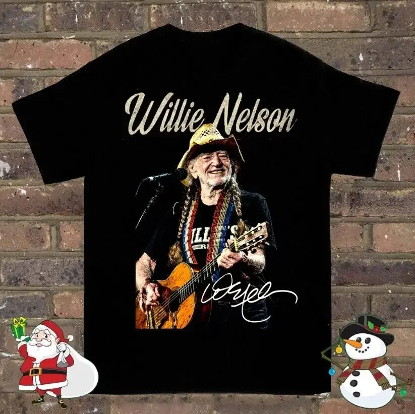 Willie nelson signature T-shirt Cotton For men Women All Size S-23XL