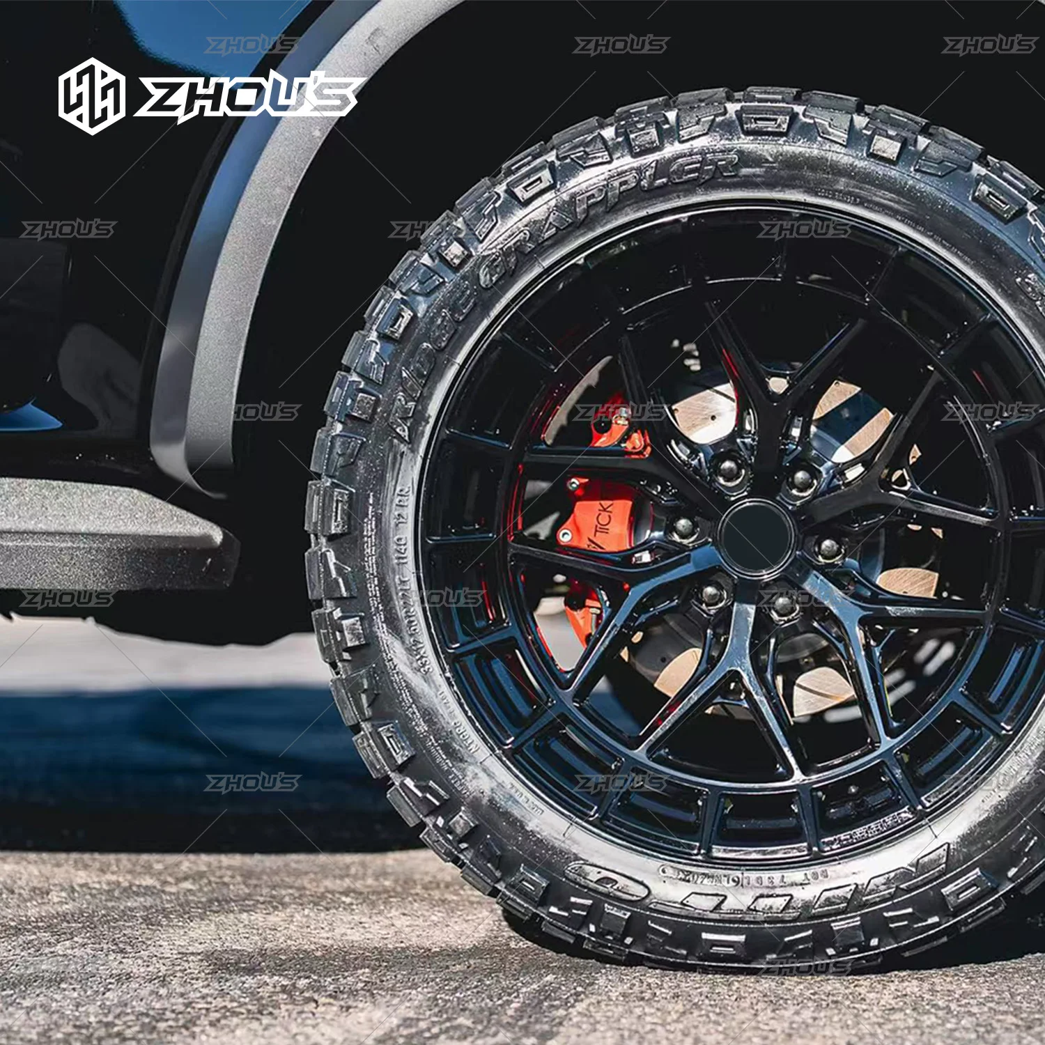 Accessori esterni per auto Modifica Aggiornamento Nero opaco Corpo largo Archi ruota Fender Flares per Ford Ranger Raptor 2023