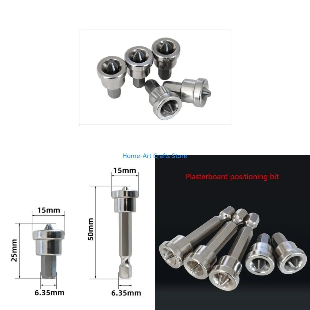 Y3NA 5 Pieces Professional Positioning Screwdriver Bits for Gypsum Board/ Woodworking Board Dry Wall and More