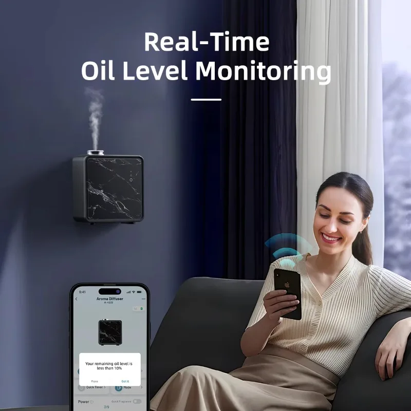 

SCENTA Top Sale Electric Smart HVAC Waterless Essential Oil Aroma Diffuser, Commercial Hotel Air Scent Diffuser Machine