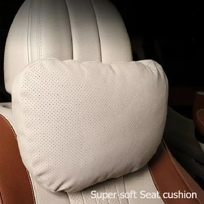 

Car Seat Waist Pillow Super soft Neck Pillows S-level Quality Auto Interior Compatible For Tesla Model 3 Model Y Audi Benz BMW