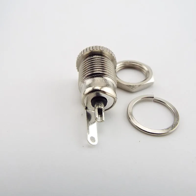 DC099 DC Power Supply Jack Socket plug Connector 5.5 * 2.1 mm Female Panel Mount DC-099 Threaded Metal Charging port 5.5 x 2.1mm