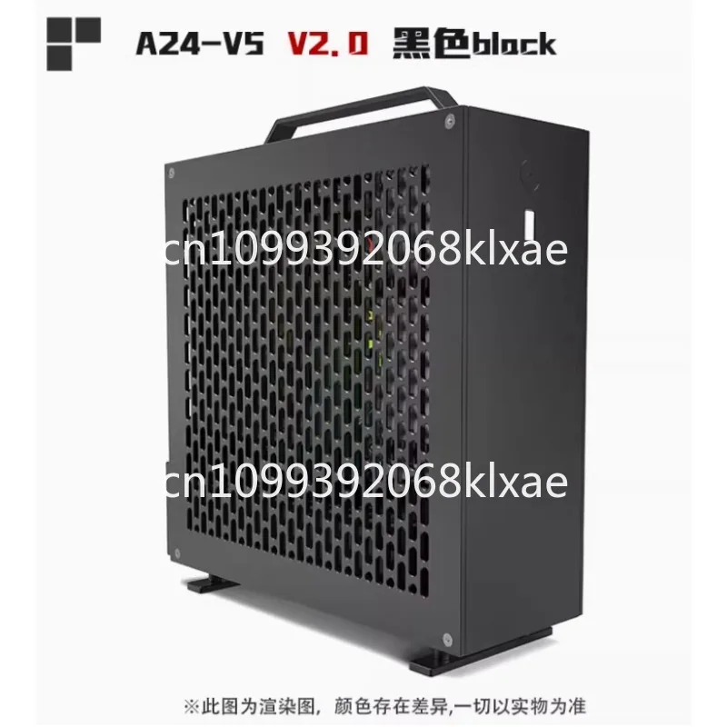 

Lzmod mini A24-V5 2.0 dual-slot single display 1u power supply ITX chassis, double-sided chamfer