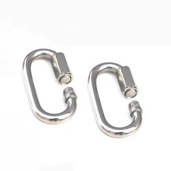 M3 M3.5 M4 M5 M6 M8 M10 M12 M14 304(A2)/316(A4) Stainless Steel Oval Quick Links Safety Snap Hook Climbing Carabiner Lock Buckle