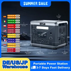 US Plug SOLARPLAY LiFePO4 Portable Power Station 2160WH Solar Generator With UPS Mode Pure sine wave 14 Output Ports Power Suply