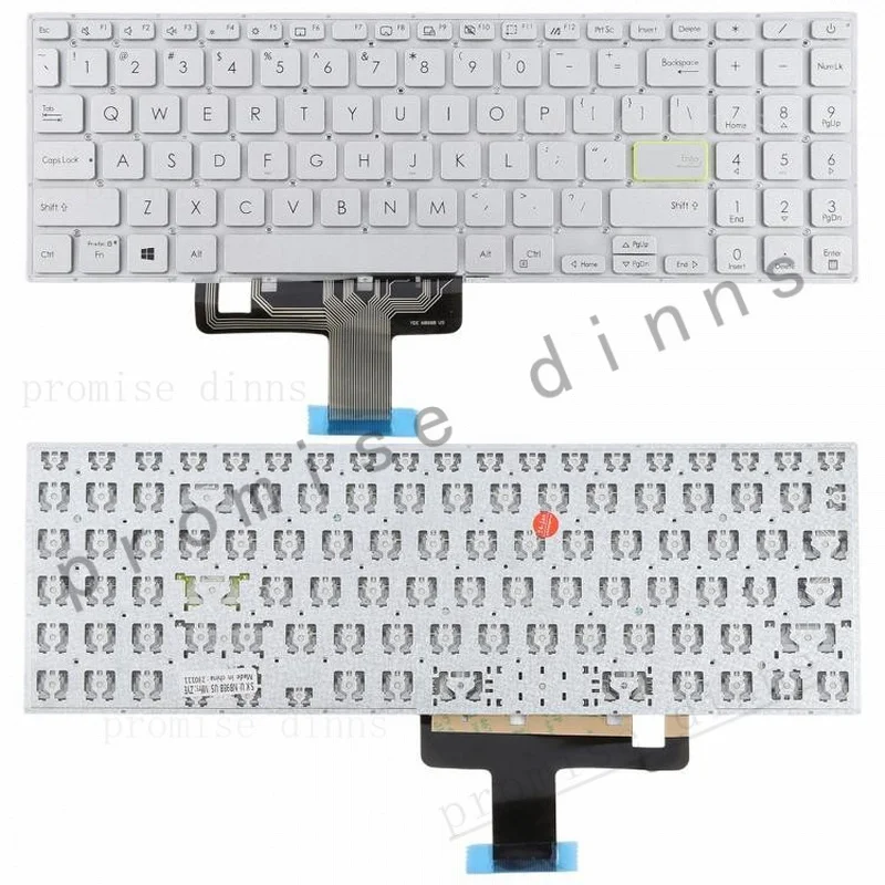 M  US Version Laptop Keyboard for Asus VivoBook X521 V5100E X521FL S5600F S533F 202