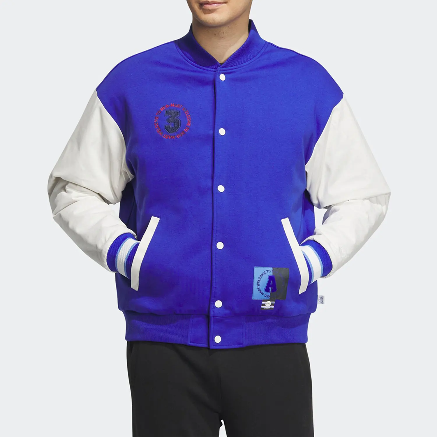 Adidas genuine NEO winter men's and women's sports warm and loose baseball cotton jacket IK5426