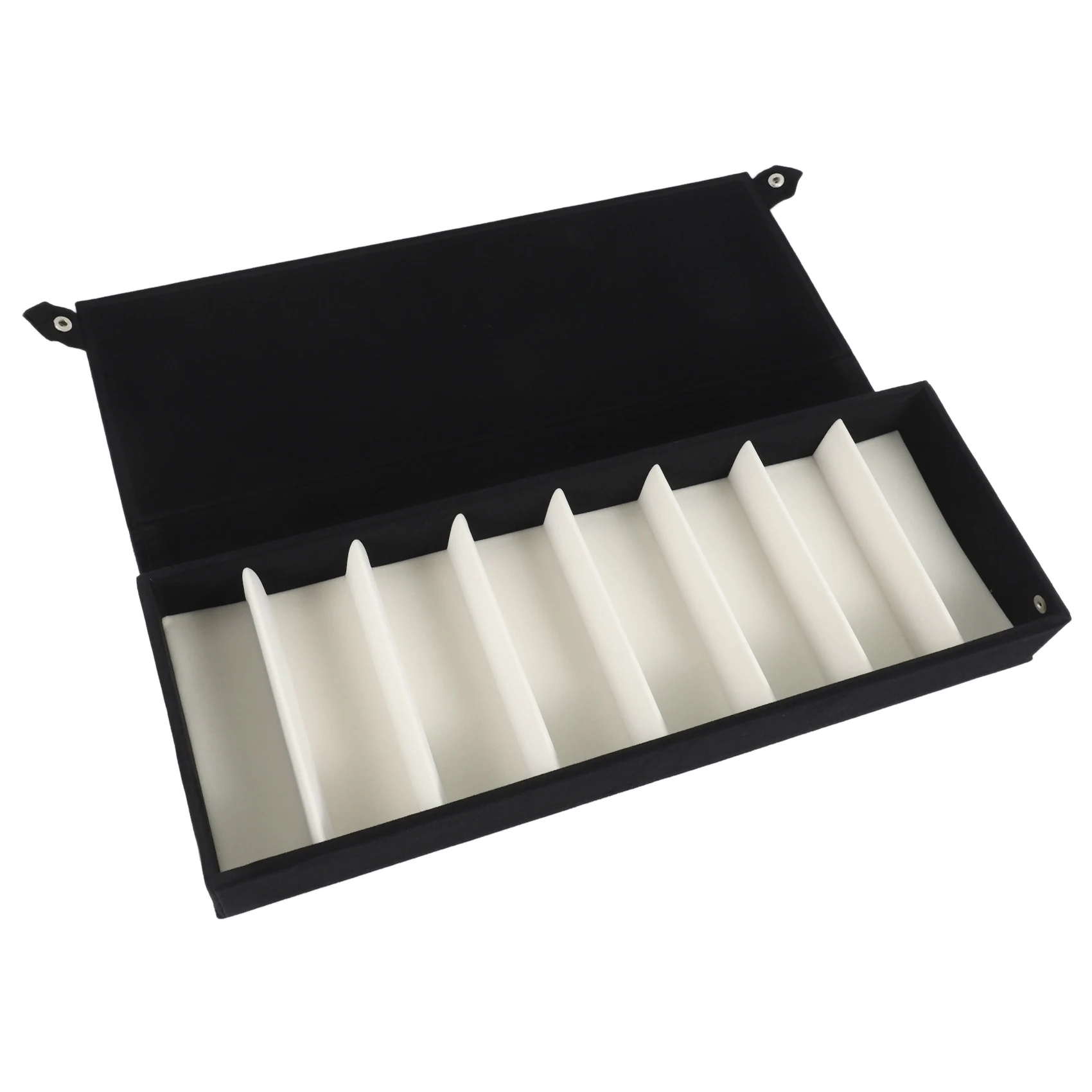 ABQR 8-слотовая подставка для очков, держатель для солнцезащитных очков, витрина для хранения очков, лоток для ювелирных изделий, ящик для хранения, органайзер унисекс, черный