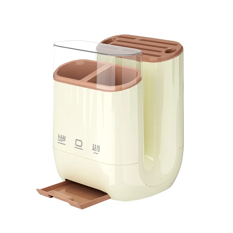 

Kitchen shelf, household vegetable board storage rack, countertop drain, chopstick holder, cutting board, integrated knife holde