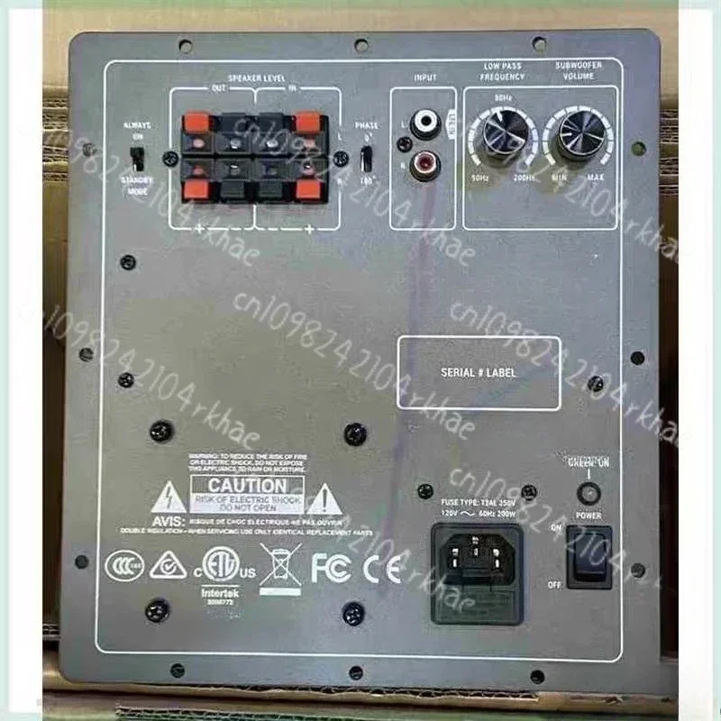 250W Pure Subwoofer Power Amplifier, 12-Inch, Home Theater HiFi Systems, High Performance Bass Enhancement
