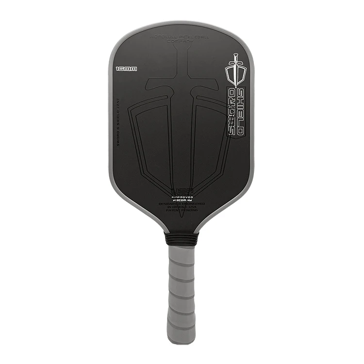 SWORD&SHIELD  Pickleball Paddle, Hot‑press Integrated Molding, Polymer Honeycomb Core, Large Sweet Spot, 16MM Thickness, Texture