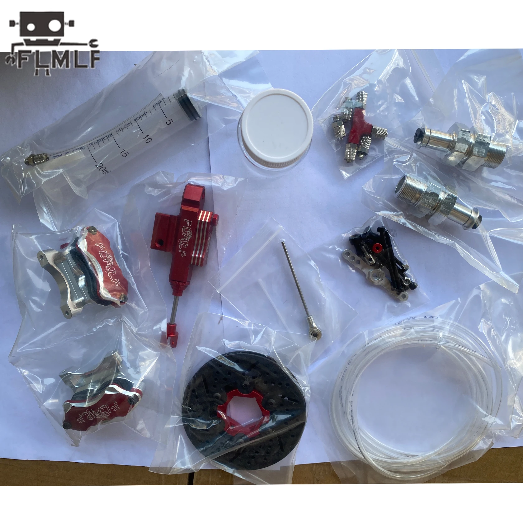 

Rc Car Front Wheel Hydraulic Brake System Set or Accessory for 1/5 HPI ROFUN BAHA ROVAN KM BAJA 5B 5T 5SC SS Truck Parts