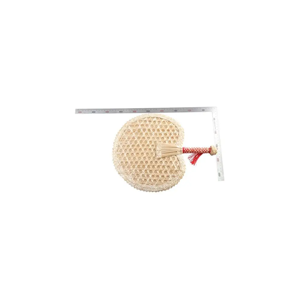 Round Natural Pushan Environmentally Friendly Chinese Style Decorative DIY Woven Fan Cooling Fan Home Decoration Hand Fans - Image 3