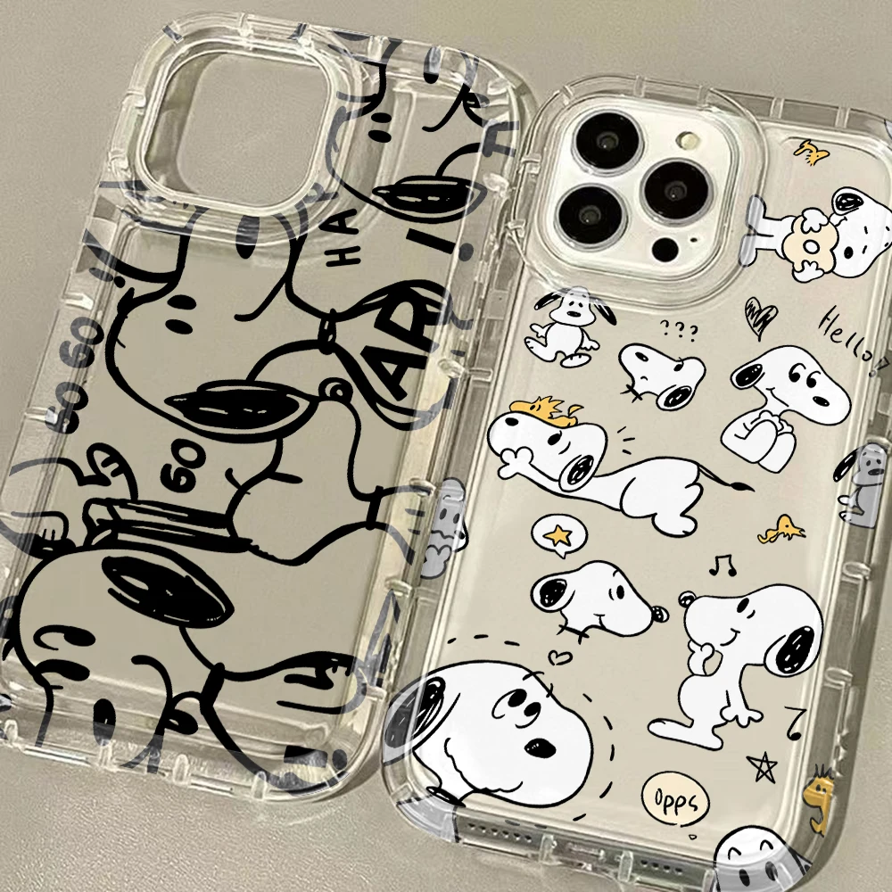 Apple Iphone 15 Pro Max - Casing HP Lucu Motif Anjing S-Snoopys