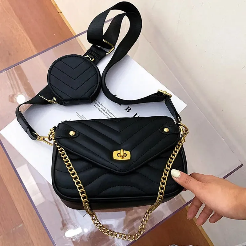 Crossbody Bag for Women New Purse and Handbag Female Travel PU Leather Shoulder Bag Ladies Luxury Brand Designer Chain Bag small