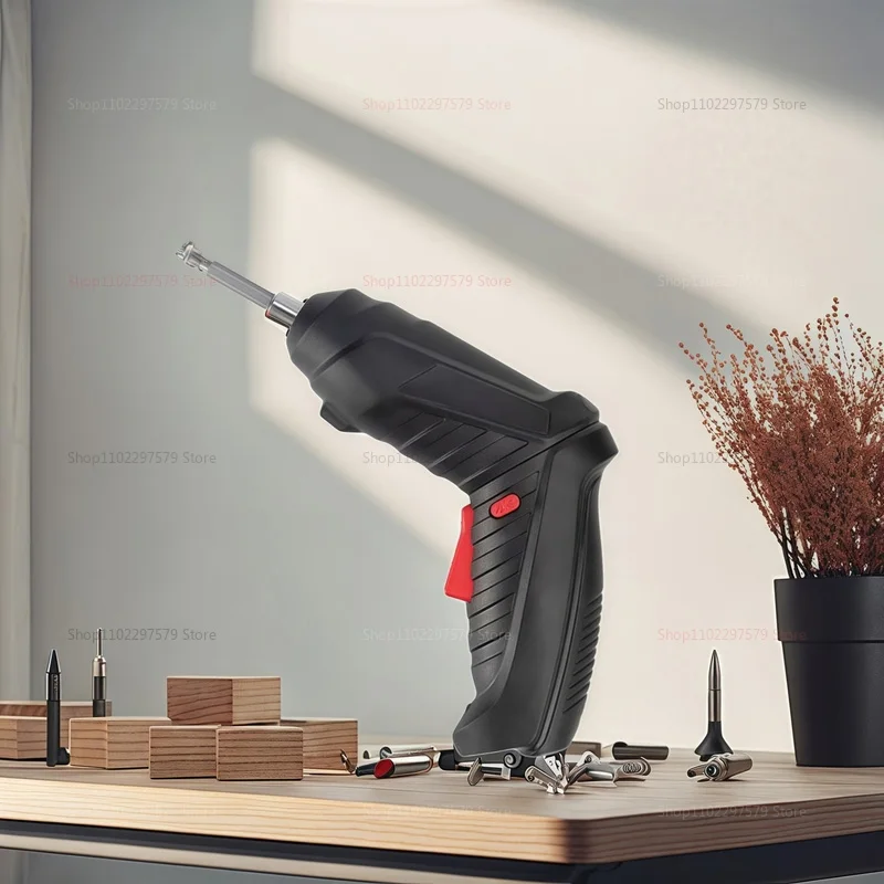 3.6V Wireless Electric Screwdriver Rechargeable Household Electric Drill LED Lighting Mini Electric Screwdriver Power Tool Set