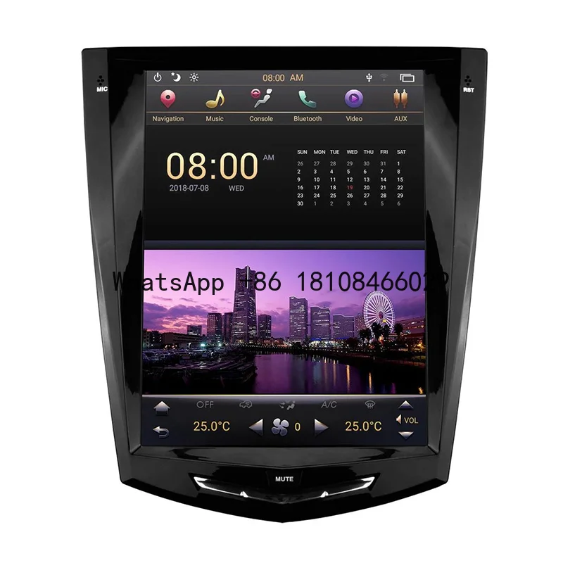 

Android 9 Automotive Navi Vertical Tesla Style Touch Screen Car Stereo Radio for Cadillac ATS CTS XTS SRX Escalade 2013 - 2019