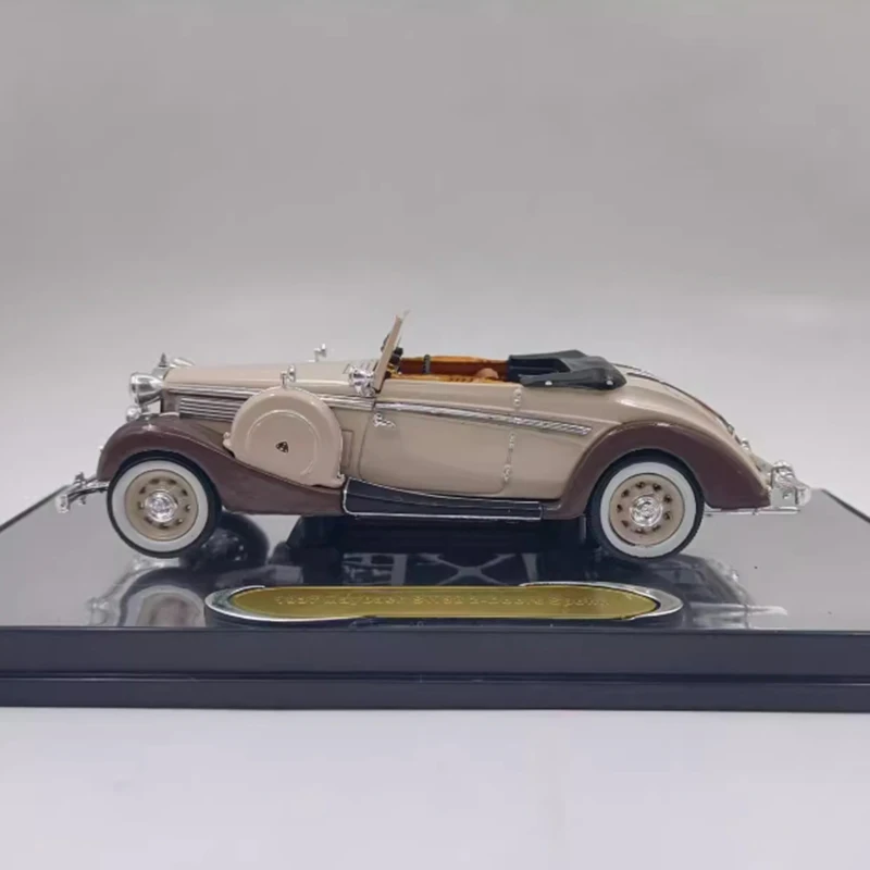 Minor Flaw 1:43 Scale 1937 Convertible Classic Car Alloy Simulation Car Model Static Collection Decorated Holiday Toy Gift