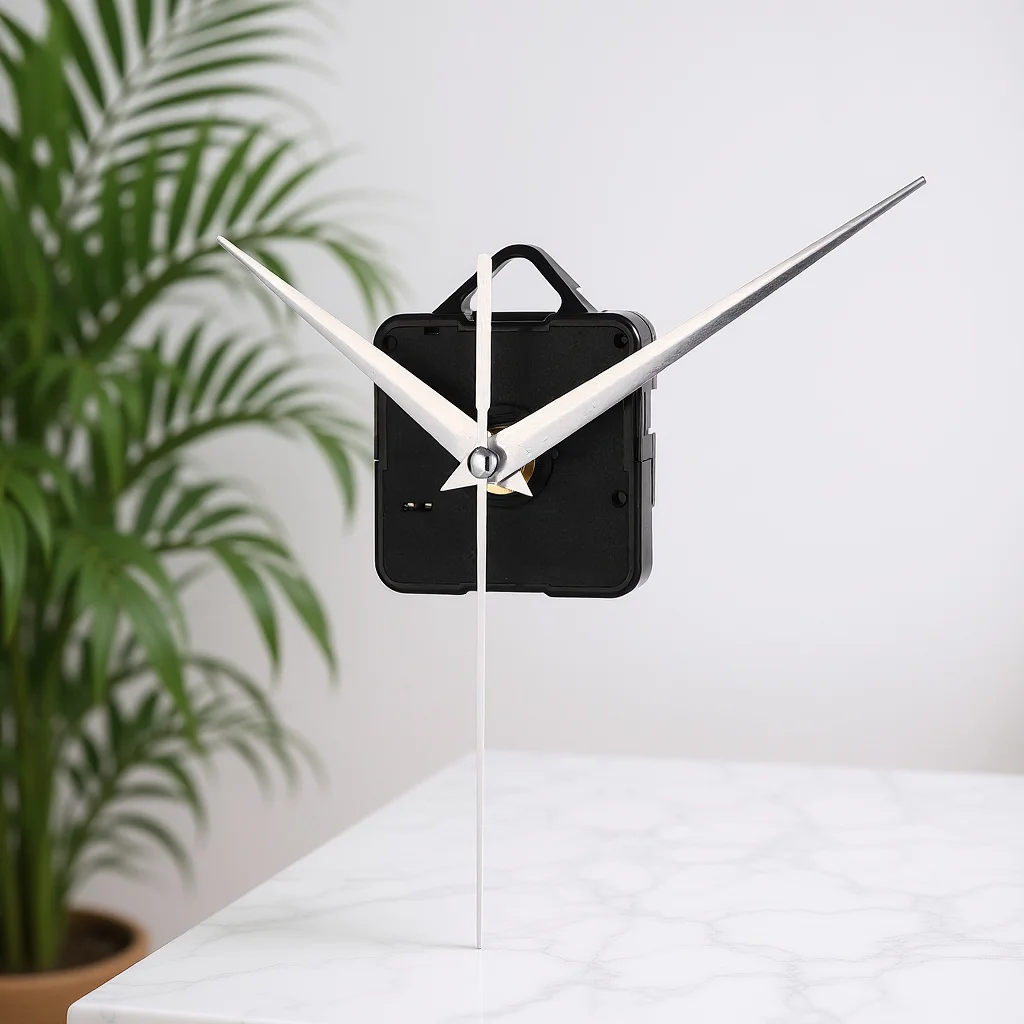 

Electric Clock Mechanism Replacement Silver 13Mm Shaft Silent Operation Fine Workmanship for Various Clock Frame Styles