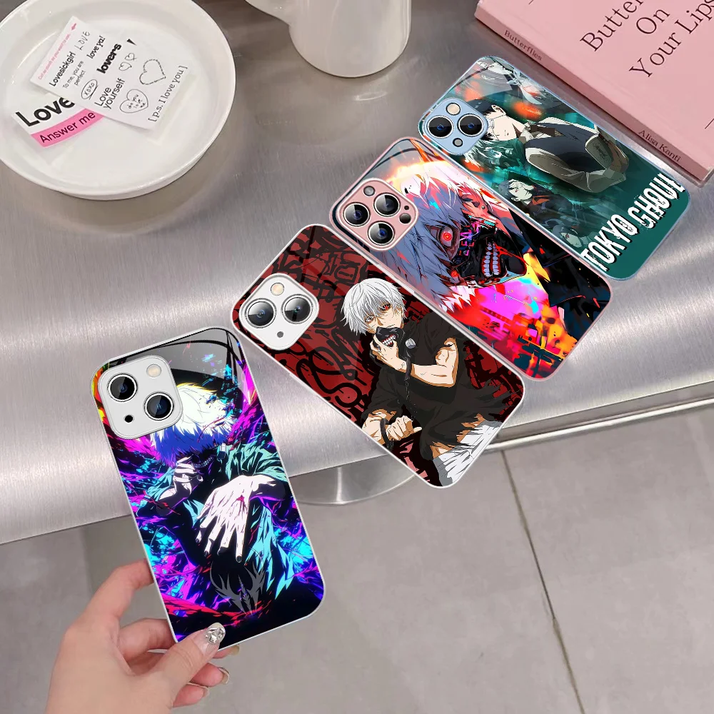 

Japanese Manga T-Tokyo G-Ghoul Phone Case Tempered Glass For Iphone 14 13 12 11 Pro Mini XS MAX 14Plus X XS XR Fundas