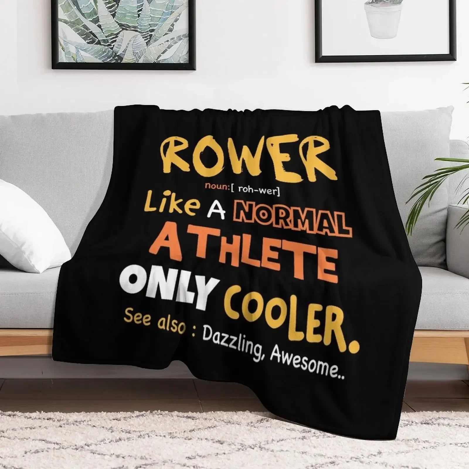 Funny Rower definition / rowing athlete / rowing college / rowing gift idea Throw Blanket Baby Sofa Quilt Blankets