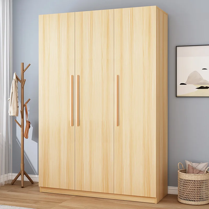 Easy Easy Assembly Rental Small Apartment Bedroom Child Safe Bedroom Furniture Economical Solid Wood Wardrobe Storage Cabinet - Aliexpress Deal