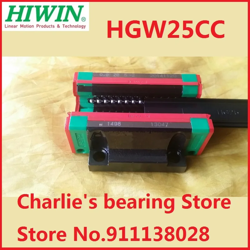1pc 100% brand new original genuine Hiwin brand linear guide block HGW25CC