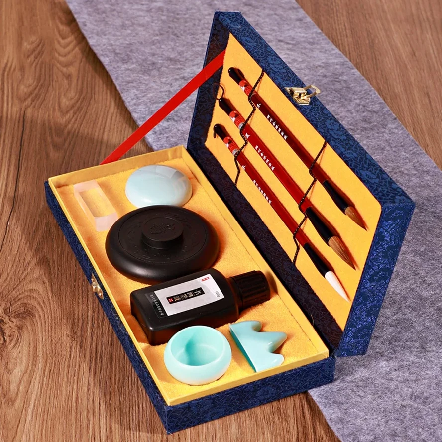 complete-chinese-calligraphy-set-for-beginners-professionals-xuan-paper-ink-stone-brush-practice-copybook-art-ideal-gift