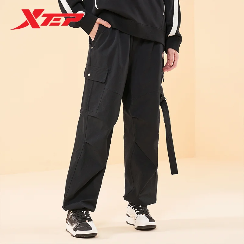 Xtep Trousers For Men And Women 2023 Winter Comfortable Unisex Sweatpants Hip Hop Street Style Couples Bottoms 977427560776