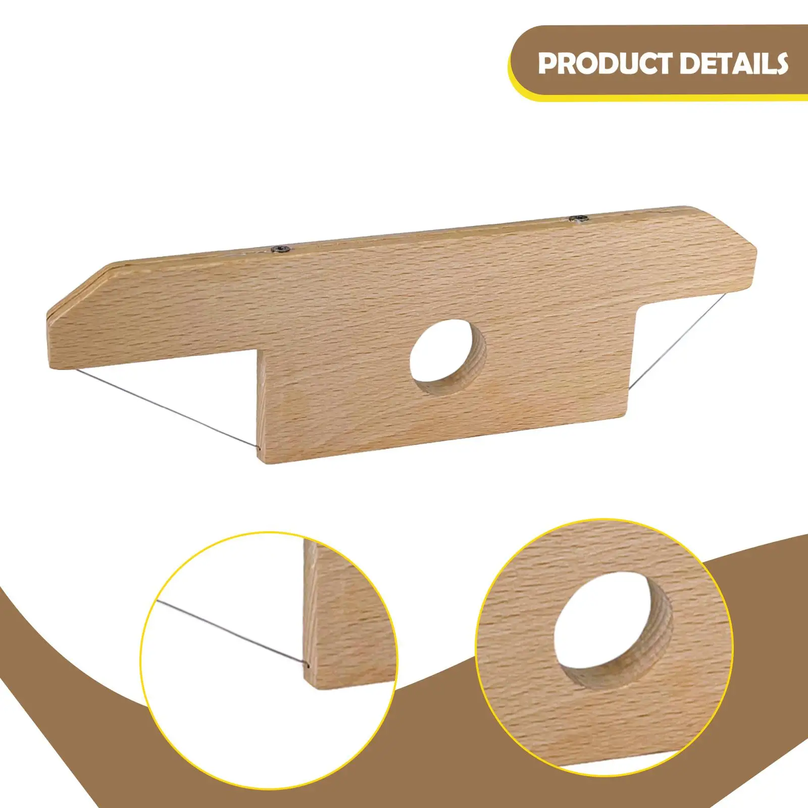 

Pottery Wire Clay Cutter Artist Sculpting Tool Bevel Cutting Wood Handle for Ceramic Making Studio