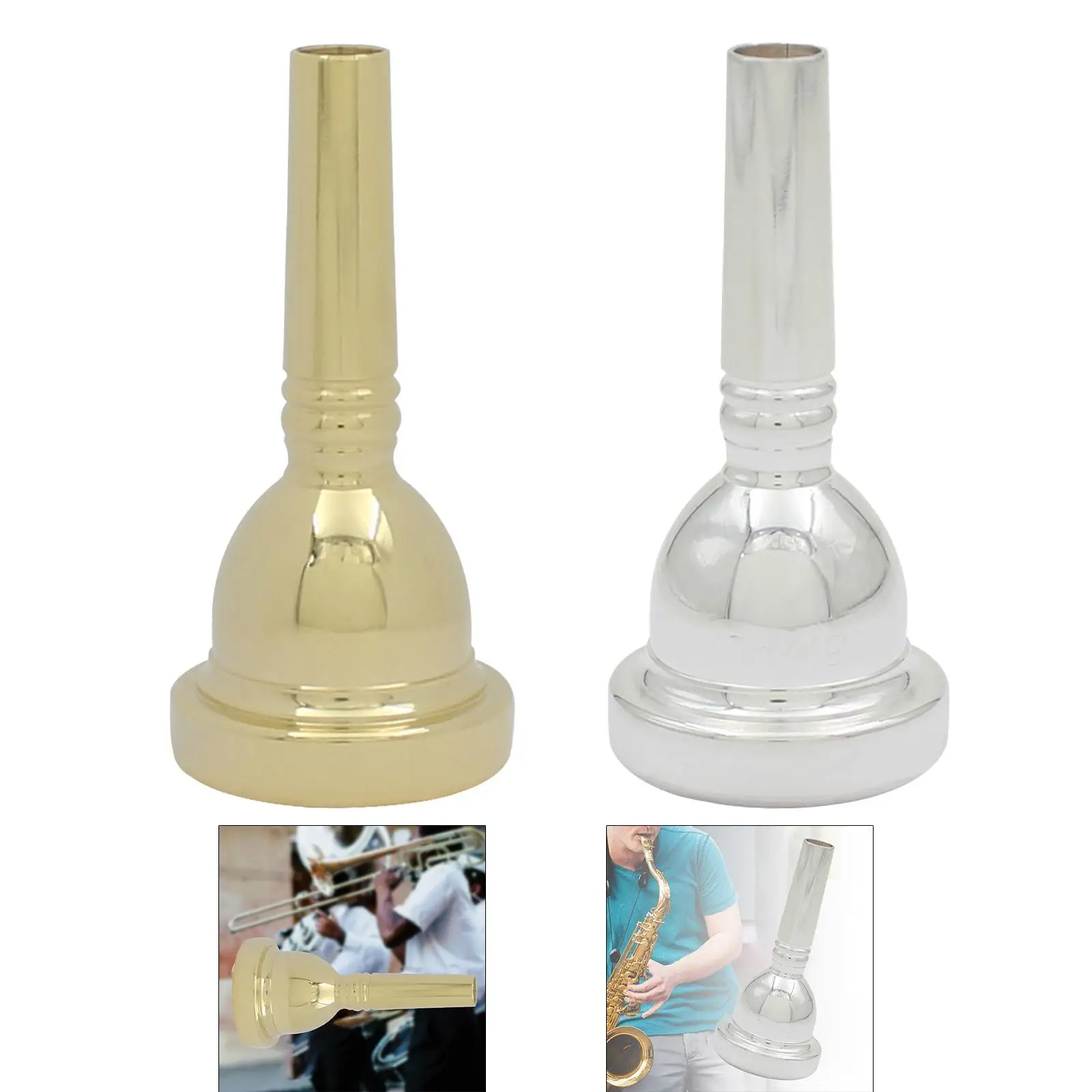 Trombone Mouthpiece Great Sound Sturdy Musical Instrument Parts Enhance Performance Professional Trombone Instrument Accessories