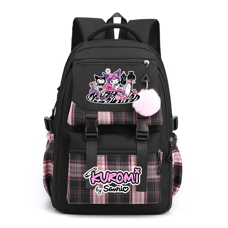 

Mochila Sanrio Kuromi большой вместительный водонепроницаемый рюкзак для школы Kawaii аниме сумка для косплея дорожная сумка школьный подарок для девочек