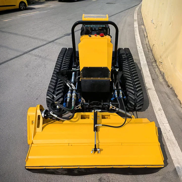 CE EPA جزازة عن بعد القاطع المنحدر جزازة العشب المستقلة روبوت الزاحف التحكم عن بعد آلة المناظر الطبيعية الصناعية #5