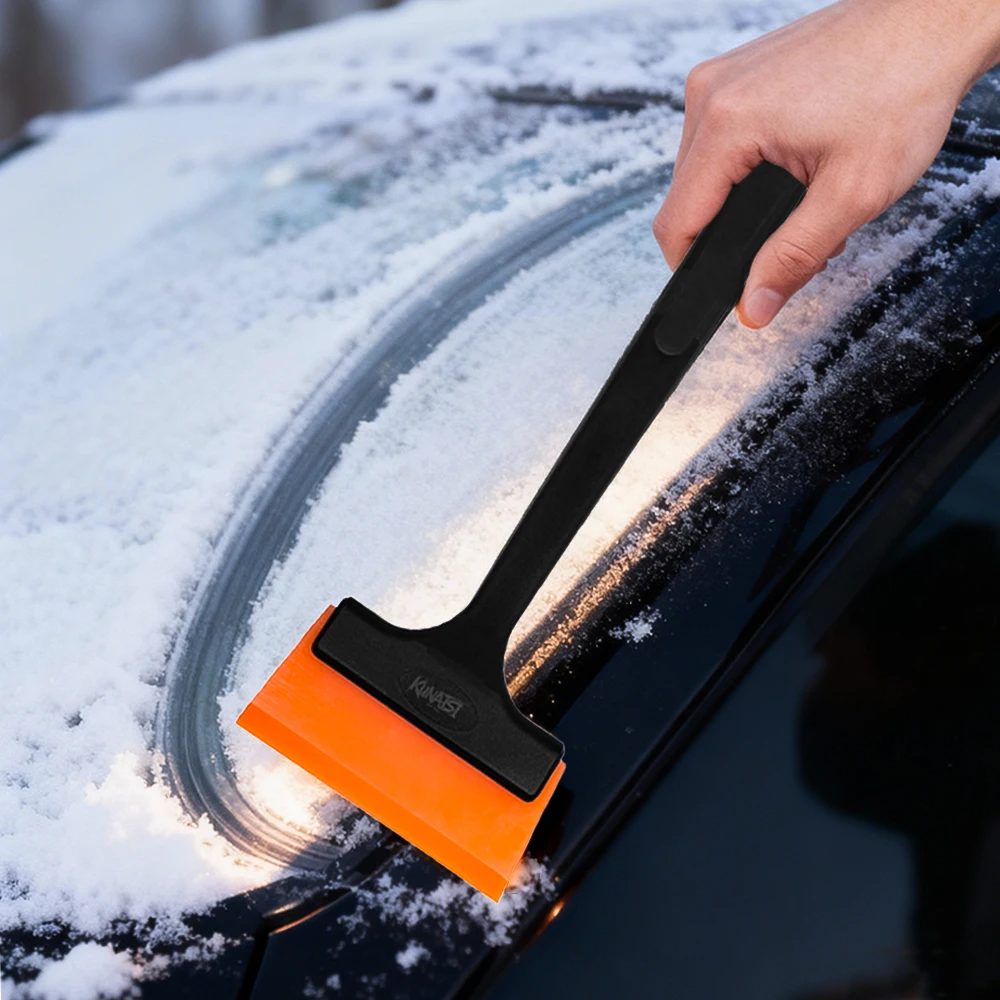 Professioneller Fensterfolien-Abzieher mit langem Griff, Werkzeug zum Auftragen von Auto-Vinylfolie, große Gummiklinge, Folienabzieher für Autoglas – Detail 5