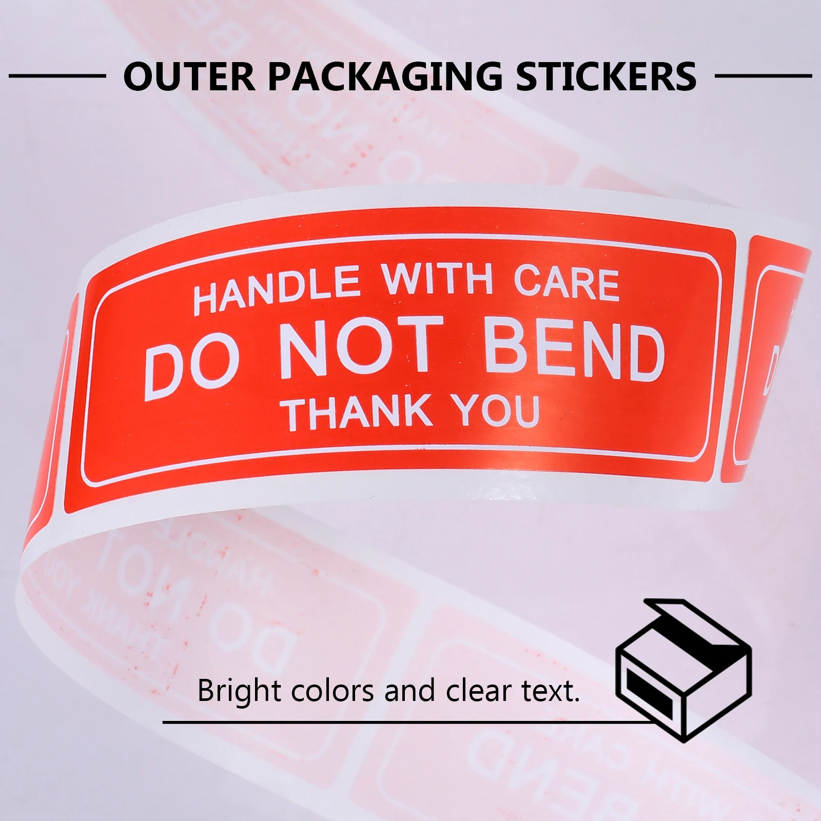 

150pcs Warning Stickers Handle With Care Red Fragile Labels For Shipping Self-Adhesive Packaging Sticky Tape Folder